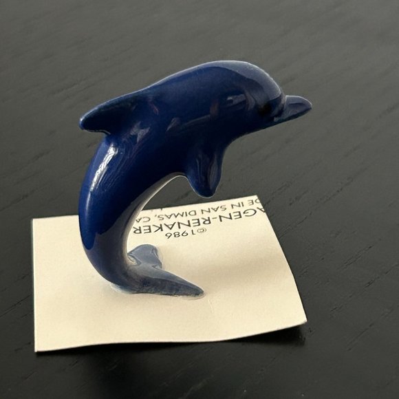 Hagen Renaker Ceramic Miniature Jumping Dolphin Porpoise Animal Figure Figurine - Picture 11 of 12